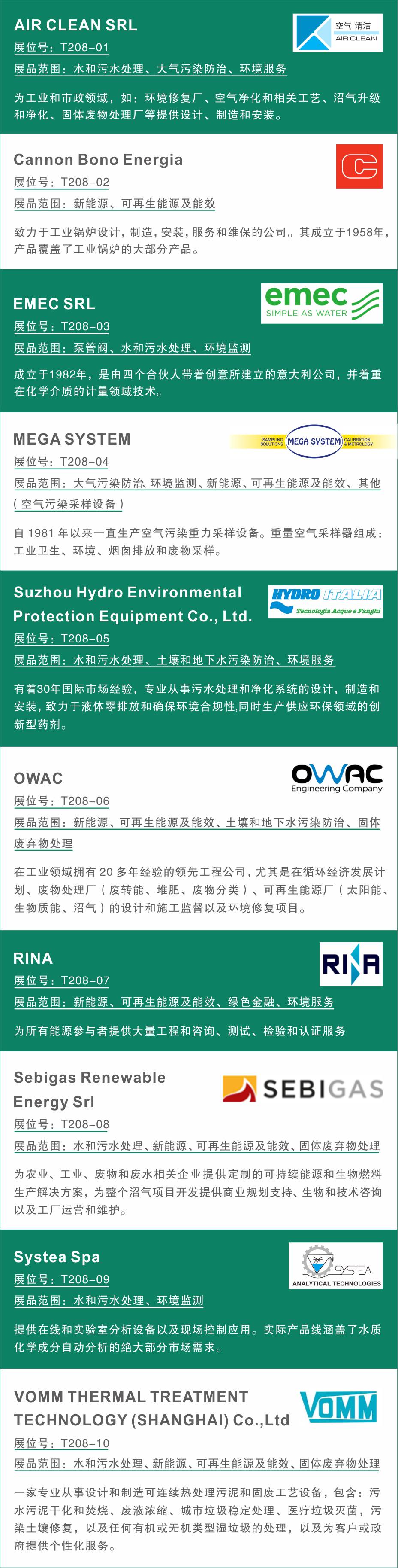 意大利展團閃耀登場2021成都國際環保博覽會